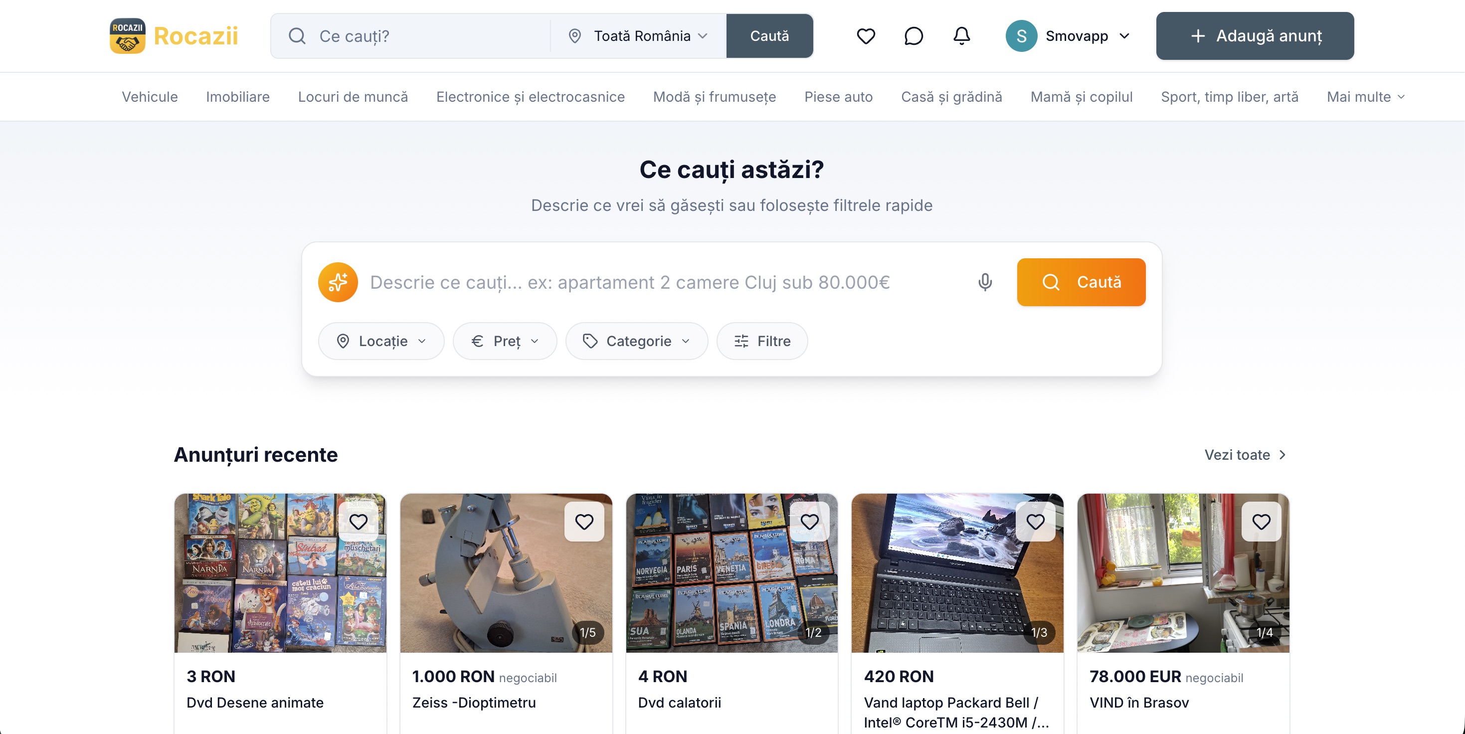 Rocazii - Marketplace d'Annonces Classées